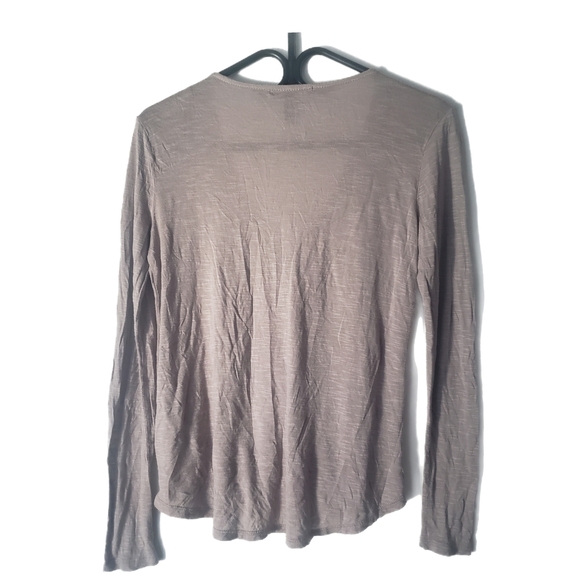 "Forever 21 Beige Wrap Top | Long Sleeve | Casual Chic Size Small - Picture 2 of 4